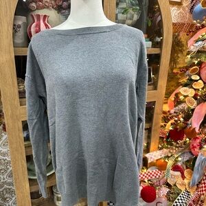 All Saints Silk Cotton Kimba Pullover Women Sweater Boat Neck Size Medium